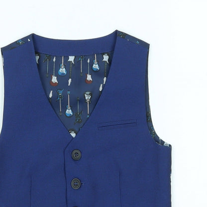NEXT Boys Blue   Jacket Waistcoat Size 2-3 Years  -