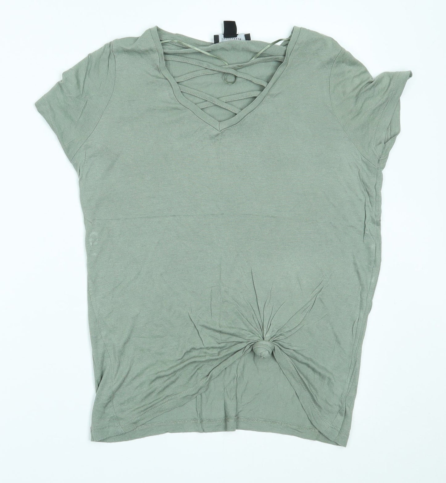 Womens UK Size 12 Atmosphere Green Basic T-Shirt