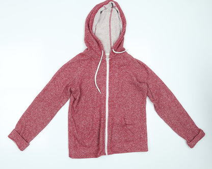 Brave Soul Womens Red   Full Zip Hoodie Size S