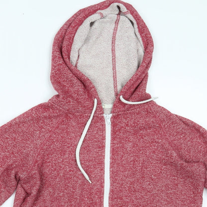 Brave Soul Womens Red   Full Zip Hoodie Size S