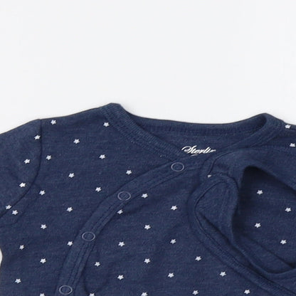 Sterling Baby Baby Blue   Basic T-Shirt Size 0-3 Months  - Star Print