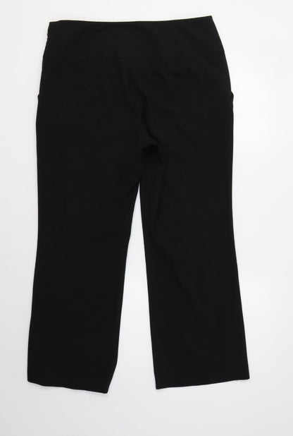 Womens UK Size 16 Dorothy Perkins Regular Fit Dress Pants Black Trousers