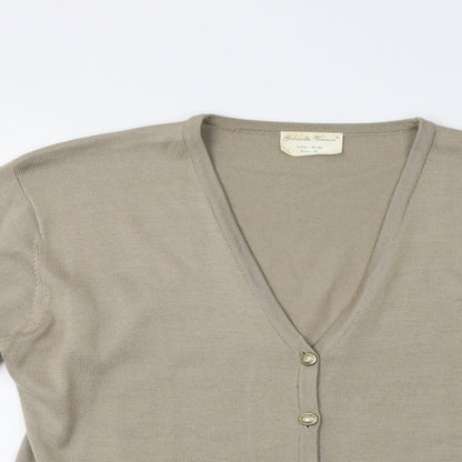 Gabriella Vicenza Womens Beige   Cape Jumper Size 14