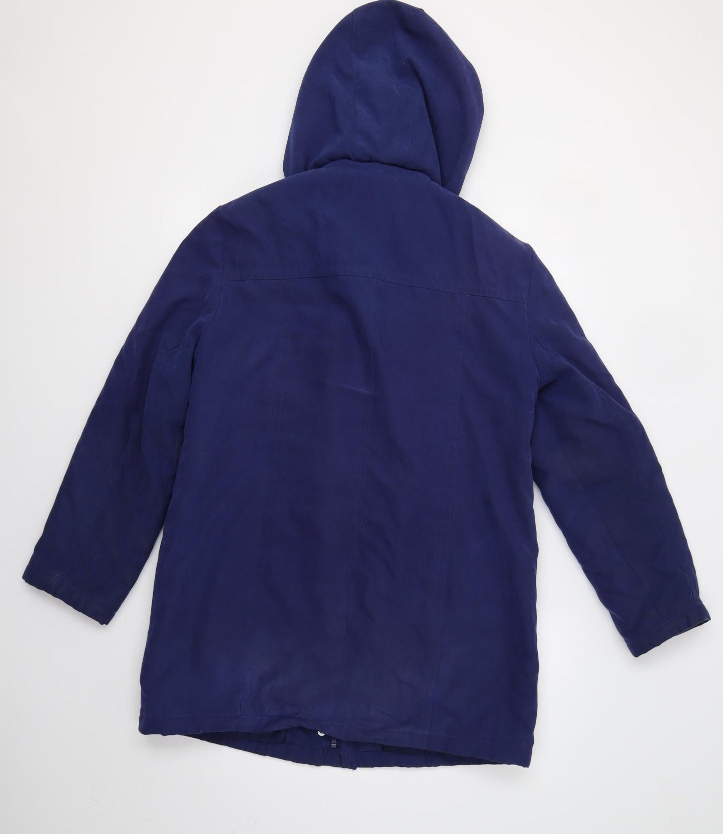 Womens UK Size S Bm Collection Blue Parka Coat
