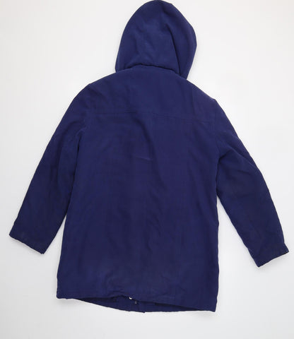Womens UK Size S Bm Collection Blue Parka Coat