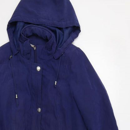 Womens UK Size S Bm Collection Blue Parka Coat