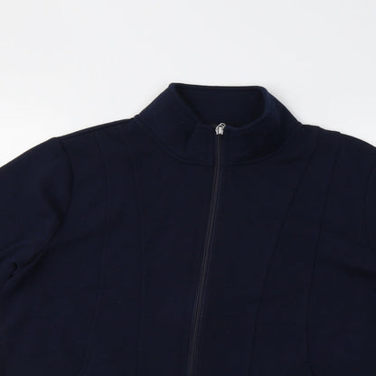 Bonmarché Womens Blue   Full Zip Sweatshirt Size S