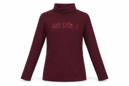 Vertbaudet Girls Purple   Basic T-Shirt Size 14 Years  - Smile