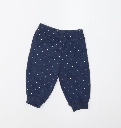 Sterling Baby Baby Blue   Jogger Leggings Size 0-3 Months  - Star Print