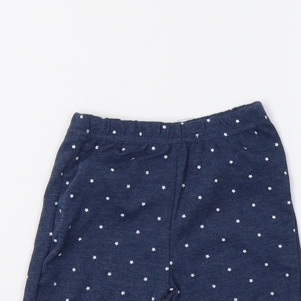 Sterling Baby Baby Blue   Jogger Leggings Size 0-3 Months  - Star Print