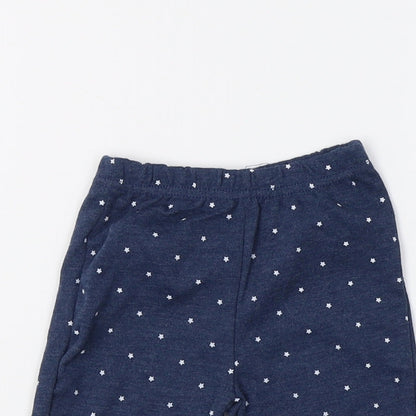Sterling Baby Baby Blue   Jogger Leggings Size 0-3 Months  - Star Print