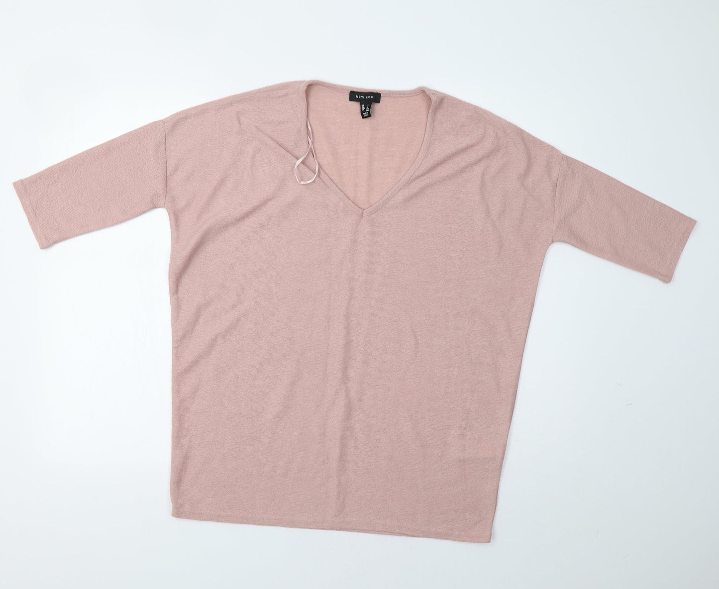 Womens UK Size S New Look Pink Basic Blouse