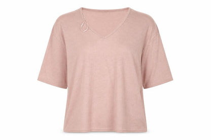 Womens UK Size S New Look Pink Basic Blouse