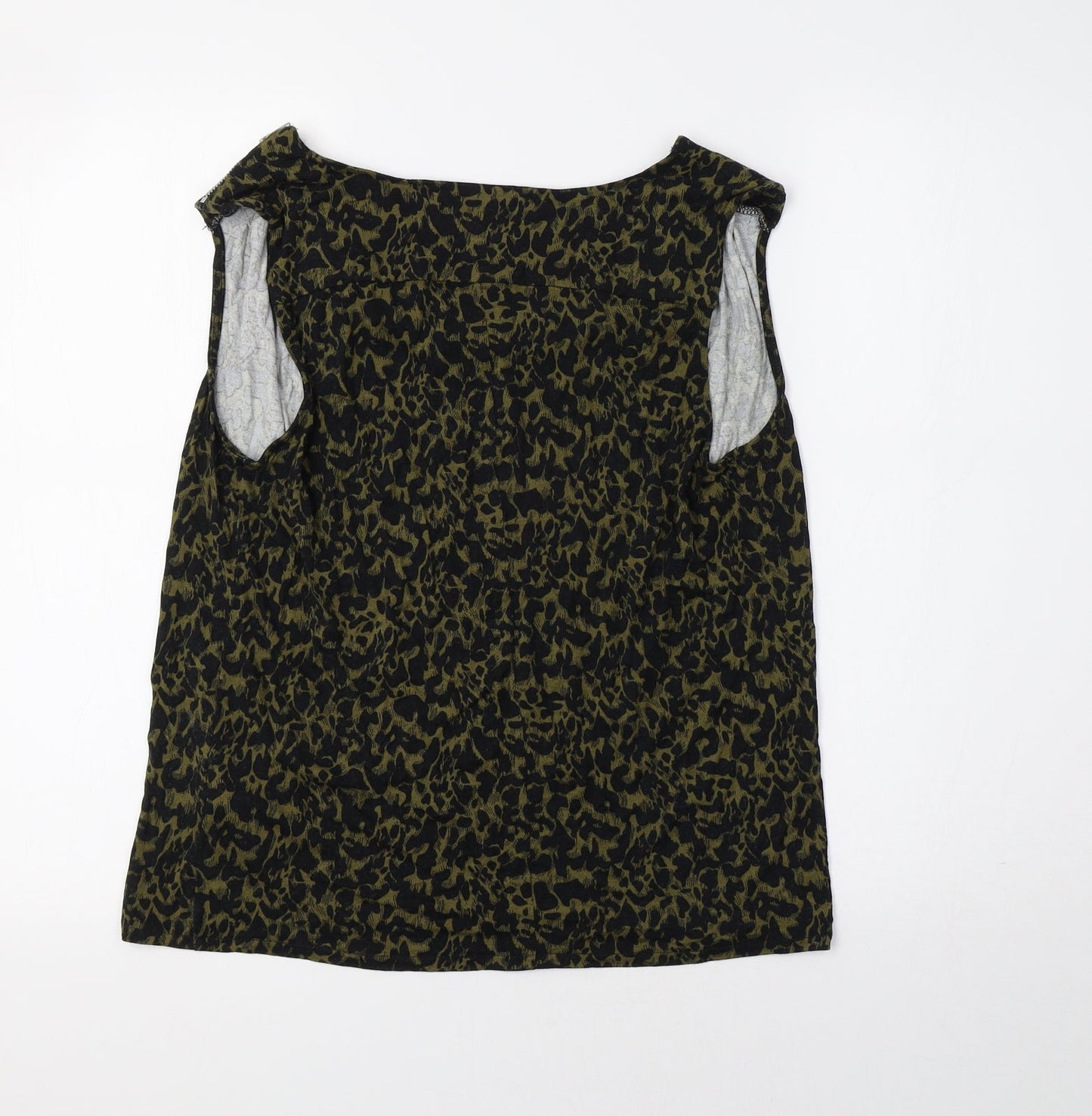Womens UK Size 14 Warehouse Green Basic Tank