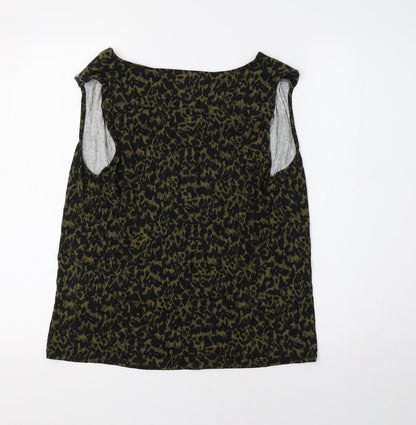 Womens UK Size 14 Warehouse Green Basic Tank