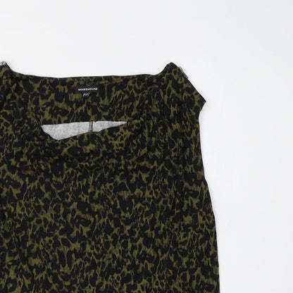 Womens UK Size 14 Warehouse Green Basic Tank