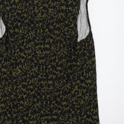 Womens UK Size 14 Warehouse Green Basic Tank
