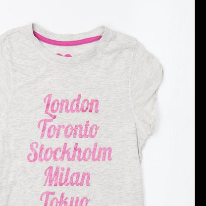 Primark Girls Grey   Basic T-Shirt Size 10-11 Years