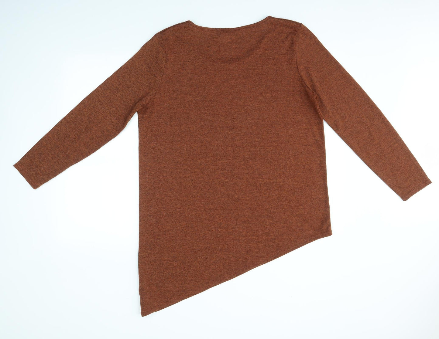 Womens UK Size 16 Peacocks Brown Basic Blouse