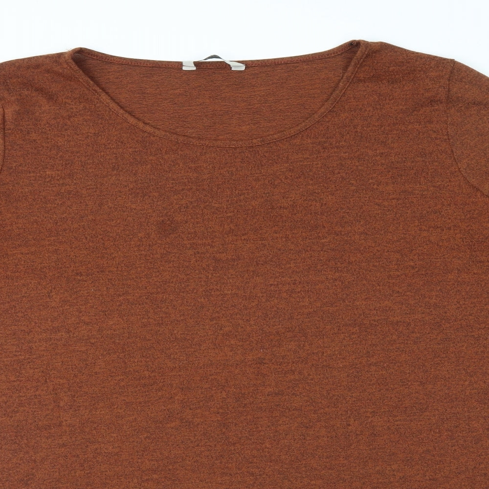 Womens UK Size 16 Peacocks Brown Basic Blouse