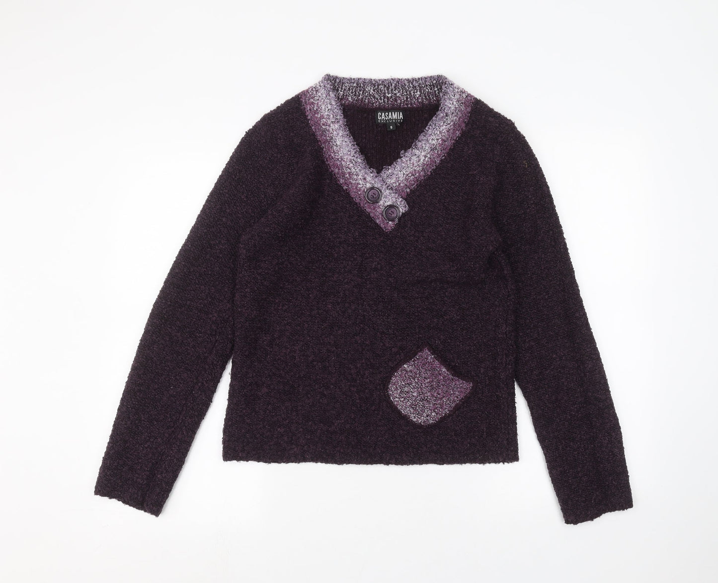 Womens UK Size S casamia Purple Pullover Jumper