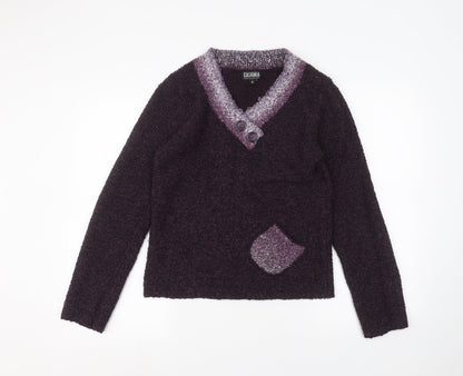 Womens UK Size S casamia Purple Pullover Jumper