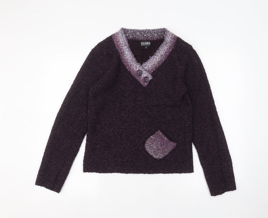 Womens UK Size S casamia Purple Pullover Jumper