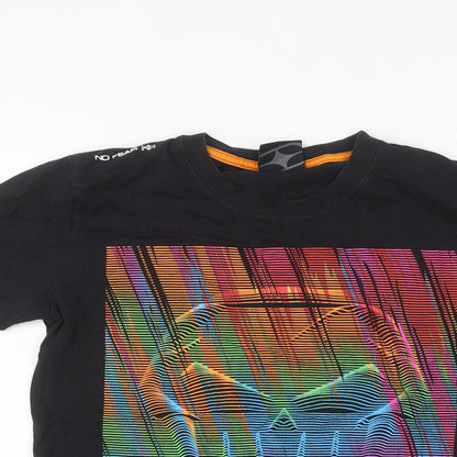 No Fear Girls Black   Basic T-Shirt Size 11-12 Years