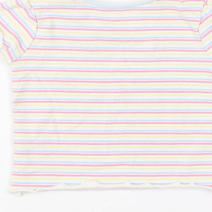 Primark Baby White Striped  Basic T-Shirt Size 18-24 Months