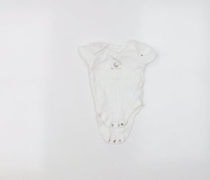 George Baby White   Babygrow One-Piece Size 3-6 Months