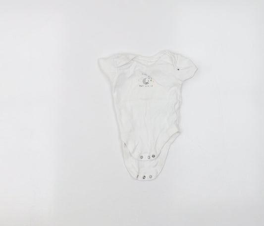 George Baby White   Babygrow One-Piece Size 3-6 Months