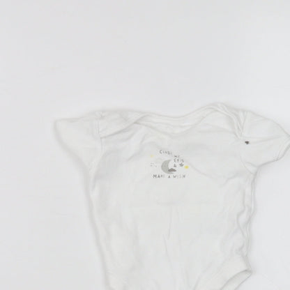 George Baby White   Babygrow One-Piece Size 3-6 Months