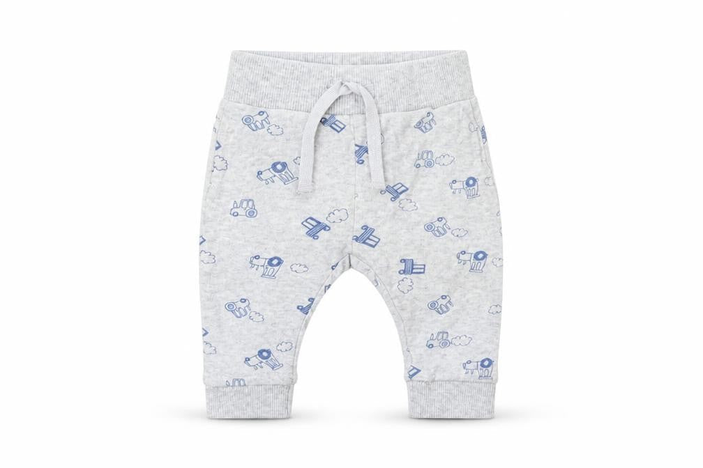 Front view of Mothercare Baby Grey sweatpants, size 3-6, Months