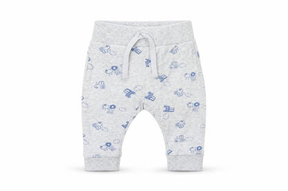 Front view of Mothercare Baby Grey sweatpants, size 3-6, Months