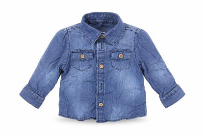 Matalan Baby Blue   Basic Button-Up Size 3-6 Months