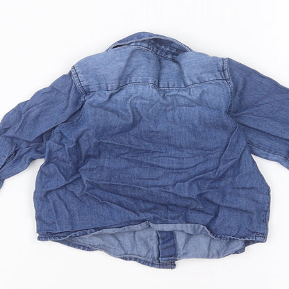Matalan Baby Blue   Basic Button-Up Size 3-6 Months