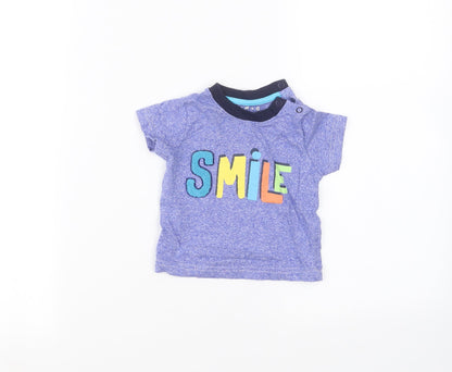 Nutmeg Baby Blue   Basic T-Shirt Size 3-6 Months