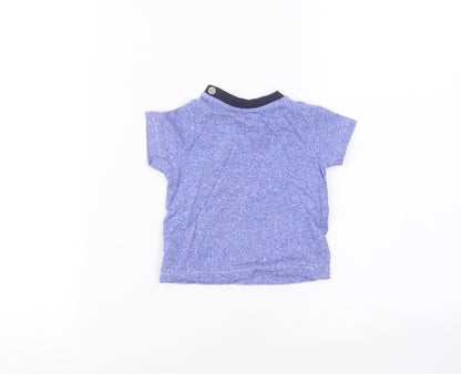 Nutmeg Baby Blue   Basic T-Shirt Size 3-6 Months