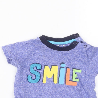 Nutmeg Baby Blue   Basic T-Shirt Size 3-6 Months