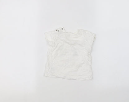 Matalan Baby White   Basic T-Shirt Size 3-6 Months