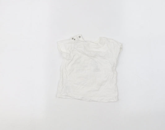 Matalan Baby White   Basic T-Shirt Size 3-6 Months