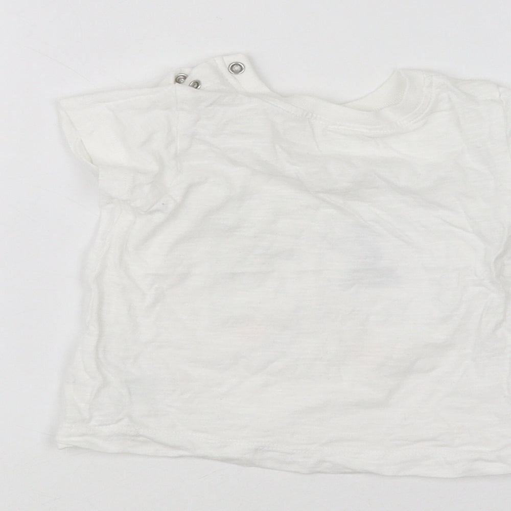 Matalan Baby White   Basic T-Shirt Size 3-6 Months