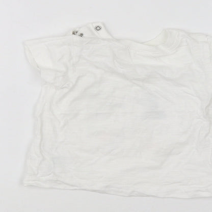 Matalan Baby White   Basic T-Shirt Size 3-6 Months