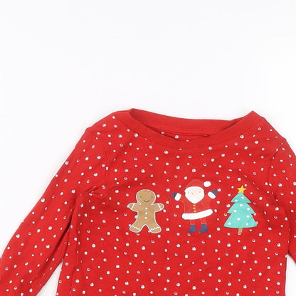 George Baby Red   Basic T-Shirt Size 18-24 Months