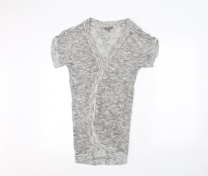Katies Womens Grey   Cardigan Jumper Size S