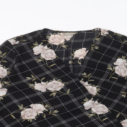 Womens UK Size 12 Anthology Black Basic Blouse