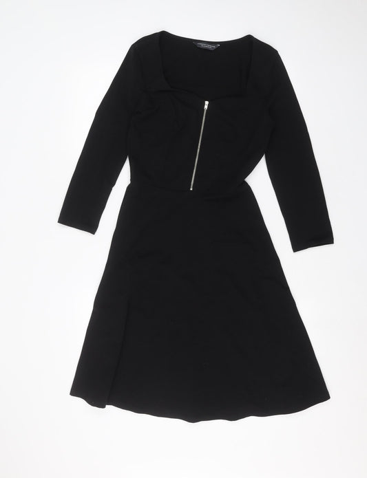 Dorothy Perkins Womens Black   A-Line  Size 8