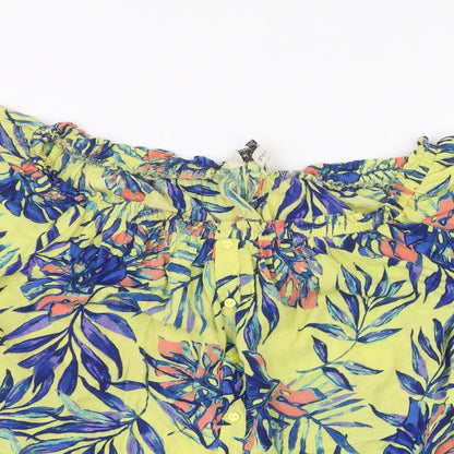 F&F Womens Yellow   Basic Button-Up Size 12