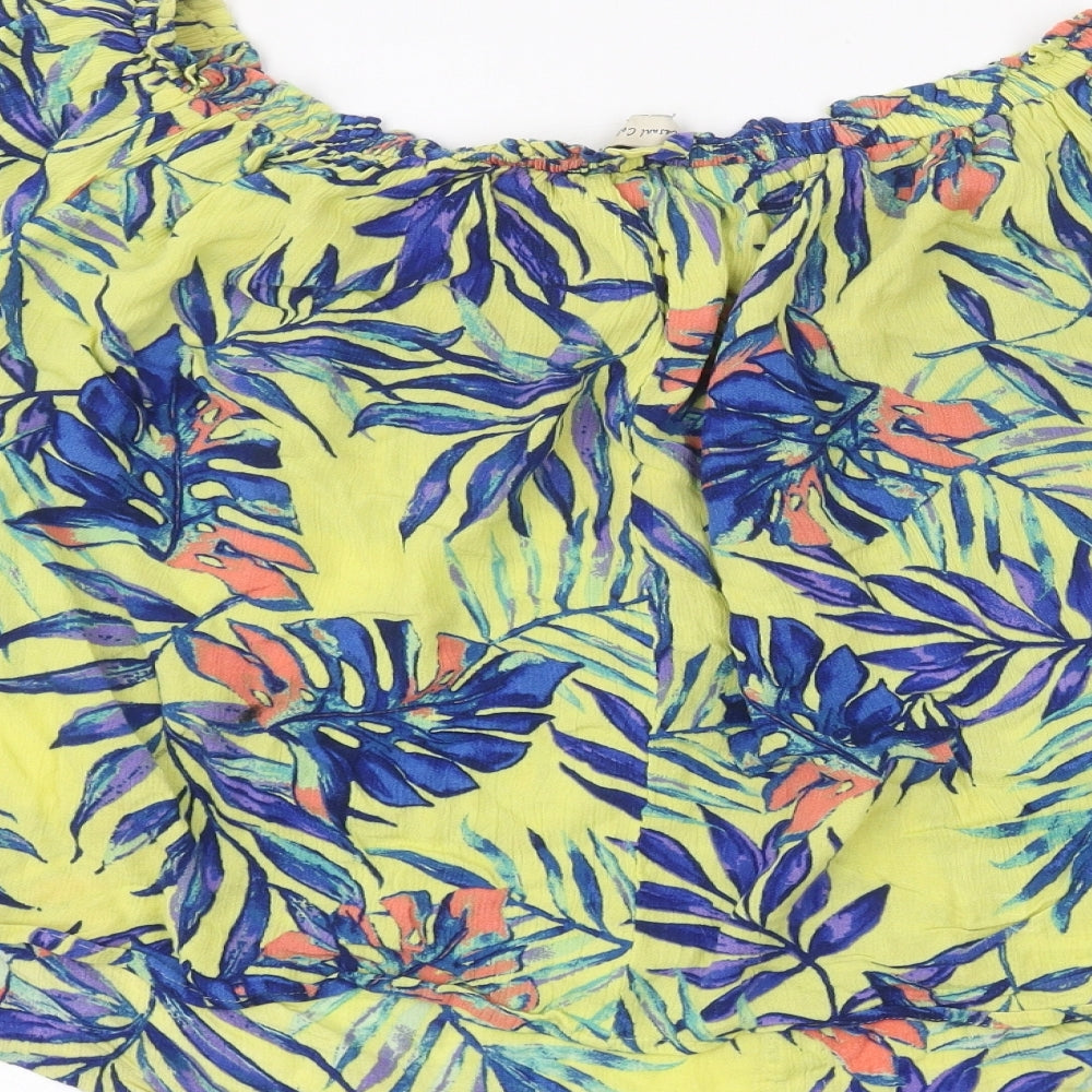 F&F Womens Yellow   Basic Button-Up Size 12