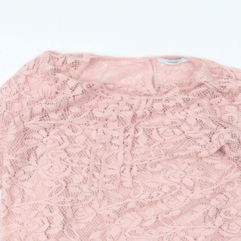 George Womens Pink   Pullover Jumper Size 10